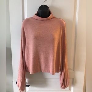 Pink Twik by Simons bell sleeve sweater